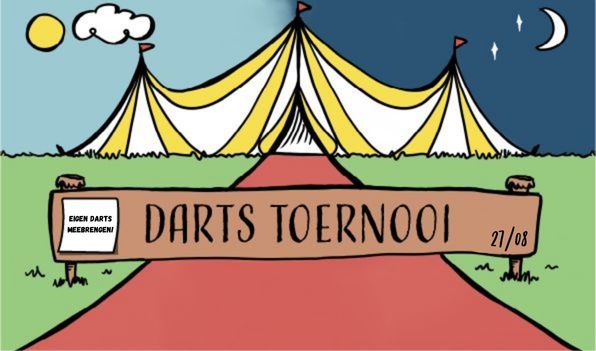 Banner darts toernooi